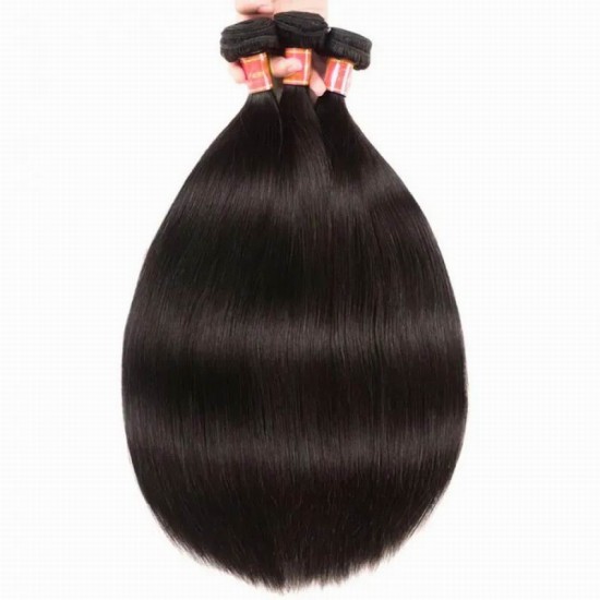 【12A 1PC】Factory price Merula Virgin Malaysian silky straight Human Hair nice soft Weave Hair single bundle deal