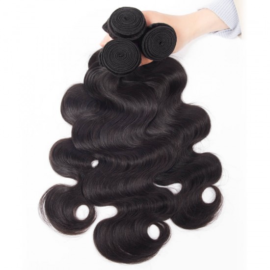 【12A 1PC】Affordable Merula Virgin Peruvian body wave Human Hair nice soft Weave Hair single bundle deal