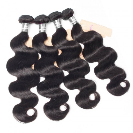 【12A 1PC】Affordable Merula Virgin Peruvian body wave Human Hair nice soft Weave Hair single bundle deal