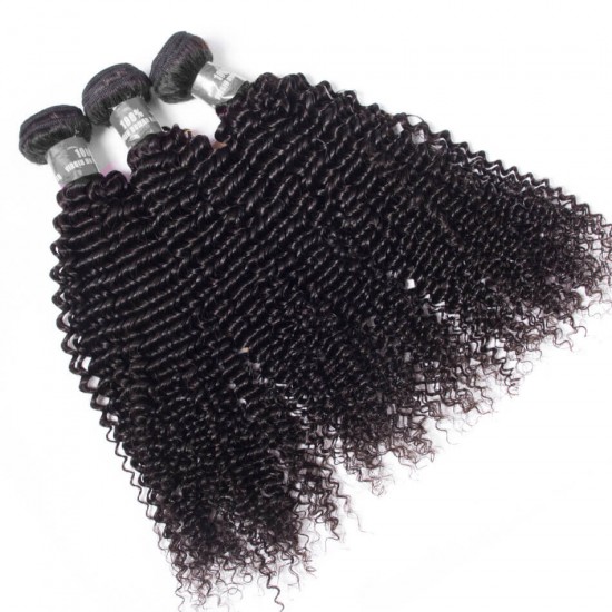 【12A 1PC】Hot selling Merula Virgin Peruvian Kinky curly Human Hair nice soft Weave Hair single bundle deal