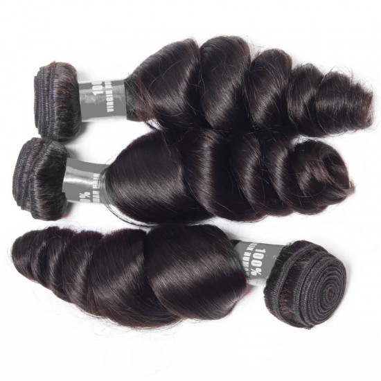 【12A 2PCS】Quick offer Merula Virgin Peruvian loose wave Human Hair Gorgeous Weave Hair 2 Bundles lot