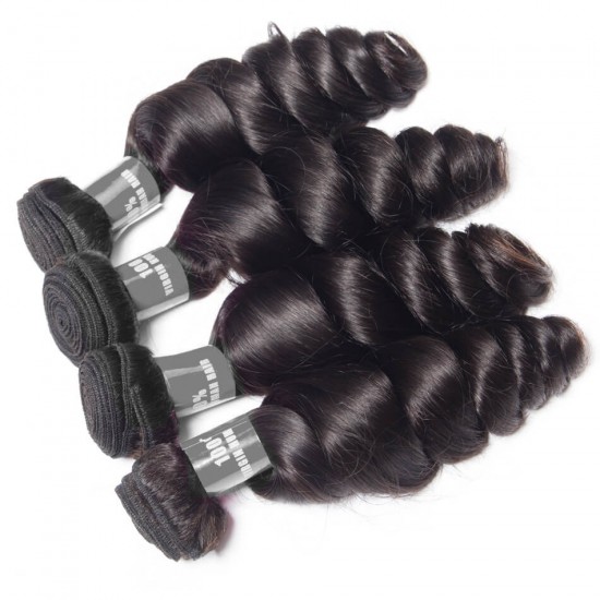 【12A 3PCS】Free shipping Merula Virgin Peruvian loose wave Human Hair Beautiful Weave Hair 3 Bundles deal