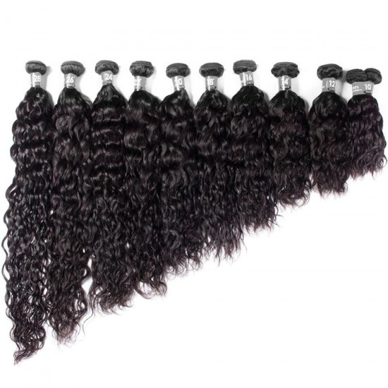 【12A 4PCS】Luminous Merula Virgin Peruvian Natural Wave Silky Human Hair Thick Weave Hair 4 Bundles each lot