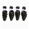 【12A 4PCS】Hot selling Merula Virgin Brazilian loose Wave Silky Human Hair hold curls well 4 Bundles pack