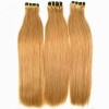 300g Honey blonde Silky bone straight super double drawn Virgin Indian human hair Merula hot seller 