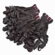 300g Spring Roll Spanish curl Super double drawn Virgin Indian hair silky soft human hair natural #1B Wefts