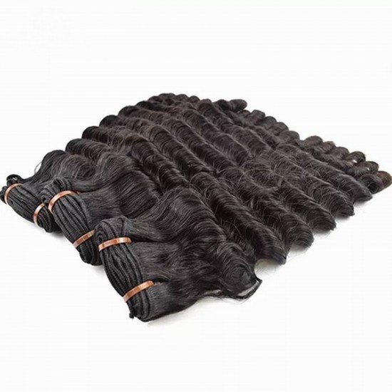 400g Super double drawn Mink Virgin Indian hair temple donor extremely full thick human hair extensions 