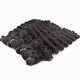 300g Super double drawn Mink Virgin Indian hair Fancy Curls  deep wave curly closure frontal optional Natural black