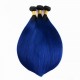 1B/Blue Silky straight ombre colors 4 bundles human hair wefts Merula Virgin hair Ship in 4 days