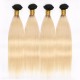 1B blonde black roots 613 straight human hair 3pcs Merula Virgin hair material nice color soft hair weave 