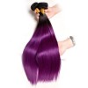 1B/Purple Pretty color Silky Straight 4bundles human hair weft Merula Virgin hair Ship in 4 days