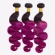 1B/Purple Angel girly Soft Bouncy body wave 4 bundles human hairs No Smell Closure frontal optional