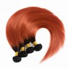 1B/350 copper red nice silky straight 3 bundles dark orange color hair weave No lice Tangle free