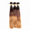 1B/4/27 three tone brown blonde straight 3 bundles human hair double machine weft Outlet dropped deals