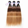 1B/4/30 three tone dark brown straight 3 bundles human hair weave closure frontal available Forever love