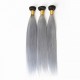 1B/Gray Amazing ombre color Silky Straight 4bundles human hair weft Merula Virgin hair Serious Business offer