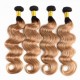 1B/27 Quiet beautiful ombre hairs honey blonde body wave 3 bundles human hair weaves Hot selling two tone 