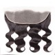 Body Wave Virgin hair Lace frontals 13x4 13x6 Transprent Swiss HD lace preplucked single knotted 1 pack