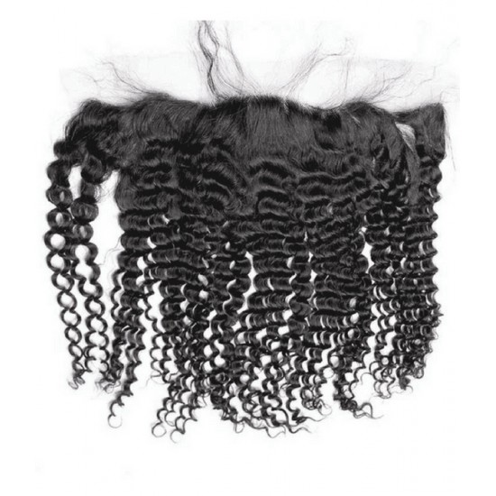 Kinky Curly Virgin hair Lace frontals 13x4 13x6 Transprent undetectable HD lace preplucked single knotted 1 pack