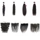 【3/4 bundles with 13x6 frontal】Merula Virgin hair straight wavy curly wefts with 13x6 frontal HD transparent lace different textures package deals