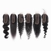  2x6 deep parting Closure Transparent Swiss Lace Closure Natural Color Virgin Human Hair