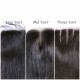 2x6 deep parting Closure Transparent Swiss Lace Closure Natural Color Virgin Human Hair
