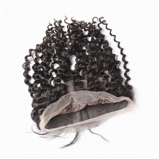 360 Lace Frontal body wave small knots Preplucked Swiss Lace Natural 1B Color Virgin Human Hair 