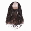 360 Lace Frontal body wave small knots Preplucked Swiss Lace Natural 1B Color Virgin Human Hair 