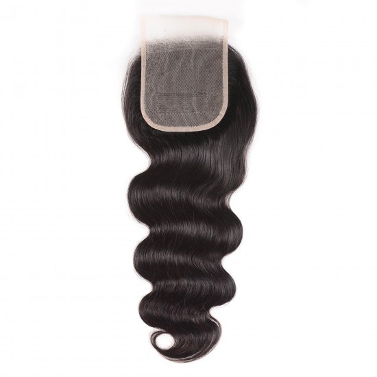 Top lace closures 4x4 5x5 6x6 7x7 Transparent HD lace preplucked small knots natural hairline Body Wave Virgin human hair 1 pack