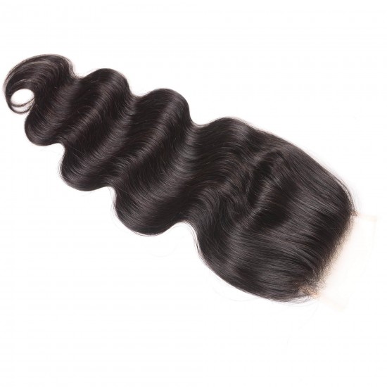 Top lace closures 4x4 5x5 6x6 7x7 Transparent HD lace preplucked small knots natural hairline Body Wave Virgin human hair 1 pack