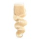 Merula Virgin blonde #613 lace closure transparent HD lace 4x4 5x5 6x6 Body wave texture silky soft human hair preplucked single knots