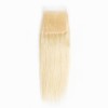 Merula Virgin 613 blonde color top lace swiss closure HD lace 4x4 5x5 6x6 straight human hair un-Bleached knots