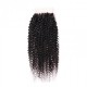 Bouncy kinky curly Closure 4x4 5x5 6x6 7x7 Transparent HD lace preplucked small knots natural hairline Virgin human hair 1 pack