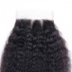 Lovely Kinky Straight Closure 4x4 5x5 6x6 7x7 Transparent HD lace preplucked small knots natural hairline Virgin human hair 1 pack