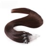 Micro loop ring 100g/lot Virgin human hair extensions new design double drawn Merula custom product