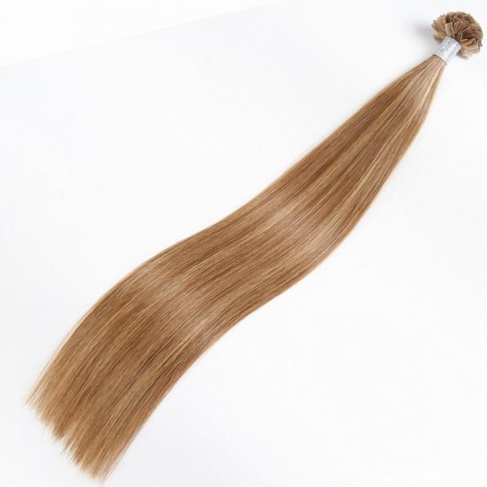 V-tips 100g/lot Virgin human hair extensions prebonded small beads accept custom color or texture