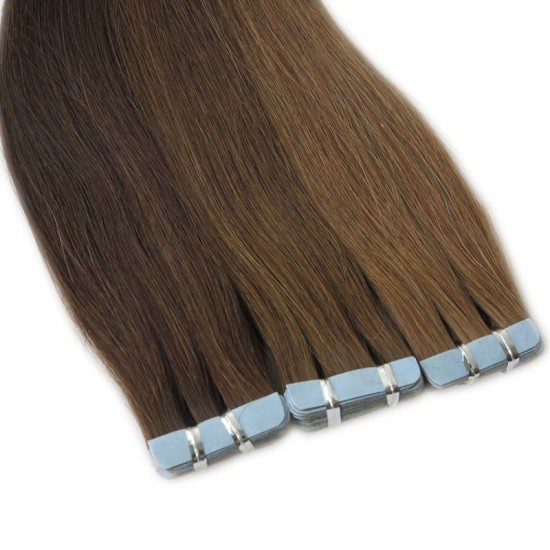 Tape ins 100g/lot 40pcs Seamless indian Virgin human hair extensions differen textures offering now