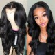 Merula Virgin hair 360 Lace frontal wig Transparent HD lace natural color Preplucked hairline small knots wavy texture