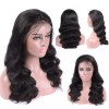 Merula Virgin hair 360 Lace frontal wig Transparent HD lace natural color Preplucked hairline small knots wavy texture