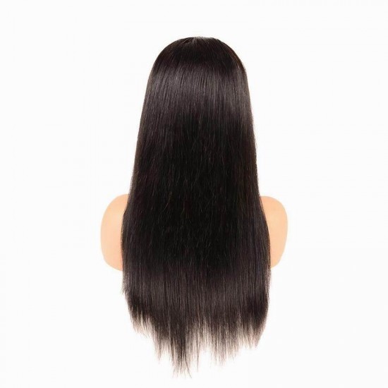 Merula Natural Straight middle T part lace Virgin human Hair wig transparent lace New product 13x4x1