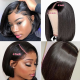 Merula Bob wig 4*4 13*4 Frontal Lace Closure Human Hair Wigs  Bone Straight Glue-less Virgin Human Hair Cheap Wigs  Free Shipping