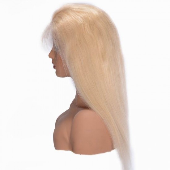 Great buy affordable 13x4 HD frontal blonde 613 wig body wave straight different densities Human hair Premade front wigs