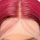 99j burgundy color long beautiful frontal wig 100% virgin human hairs no mixture no synthetic HD transparent lace 