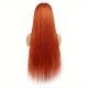 Ginger orange Virgin human hair lace frontal wig amazing colored wigs by Merula HD medium brown lace Vip service