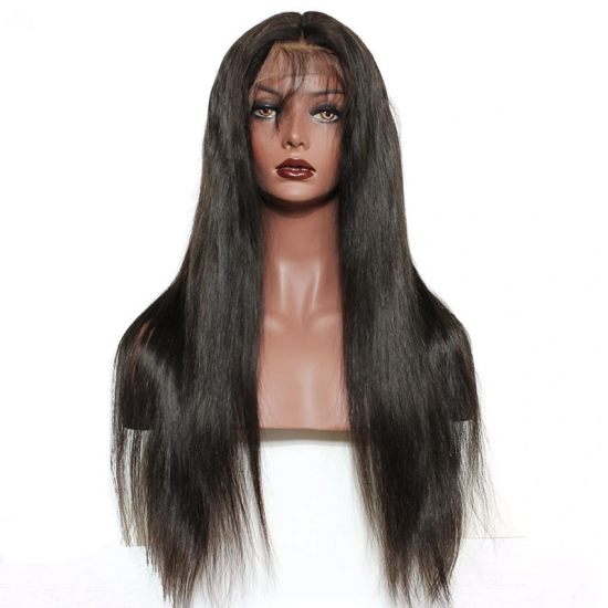 Merula Full Lace Wigs Remy Virgin Human Hair Glueless Lace Front Wigs 150% Density Natural Straight HD Transparent Lace Front Wigs  Free Shipping