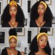 Merula Virgin Hair Kinky curly headband glueless weave wig tight small Permanent curls soft silky texture Love this hair