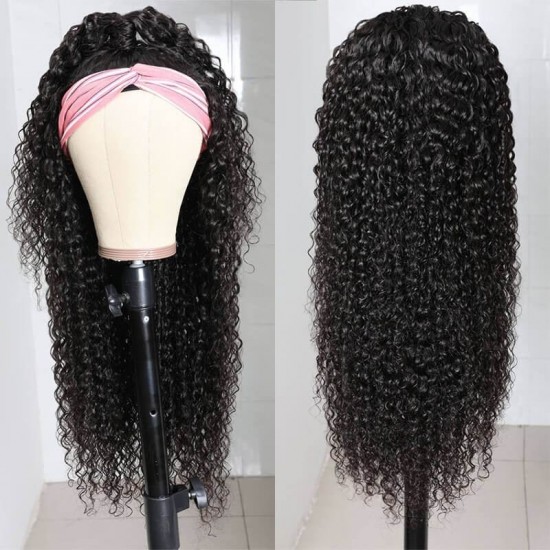 Merula Virgin Hair Kinky curly headband glueless weave wig tight small Permanent curls soft silky texture Love this hair