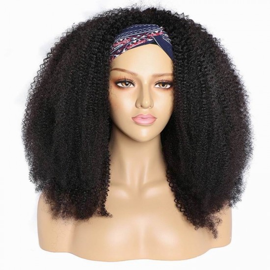 Merula Virgin Hair Kinky curly headband glueless weave wig tight small Permanent curls soft silky texture Love this hair