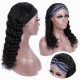 Merula Virgin Hair Premium human hair sleek tangle fee heaband wig half wigs loose deep wave No chemical touch 