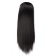 Merula Virgin human Hair Glueless headband wig machine weave wig with combs inside silky straight human hairs heavy looking 